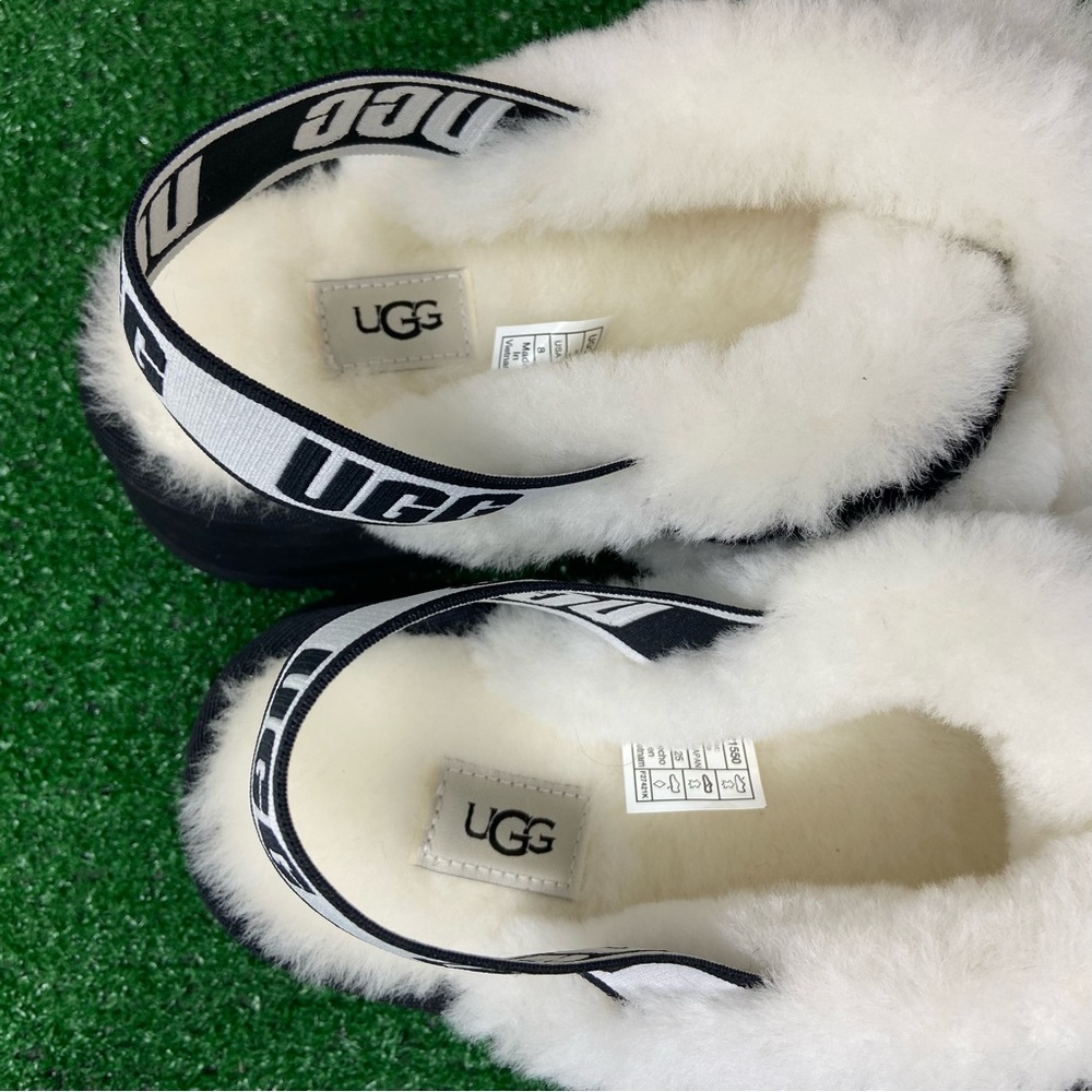 UGG 1121550 Suede Disco Cross Slide Sandal White Womens SZ 7, 8 - Picture 5 of 11